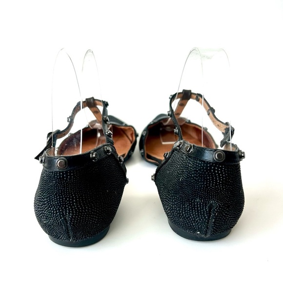 Halogen 'Olson' Pointed Toe Studded T-Strap Flats Size 8.5 - Picture 7 of 8